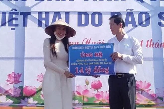 Quảng Ngãi xác nhận ca sĩ Thủy Tiên hỗ trợ người dân 14 tỷ đồng