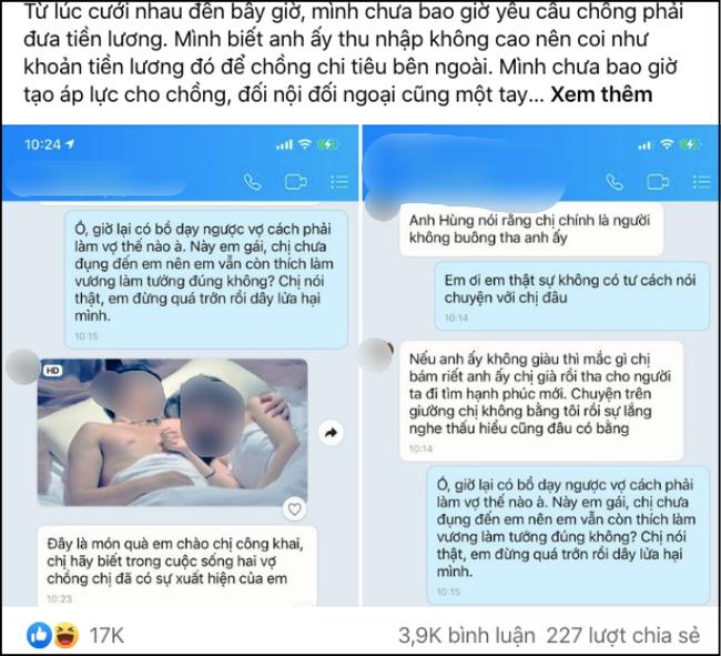 Nhân tình chồng nhắn tin đe dọa, rồi co rúm trước pha xử lý của vợ-1