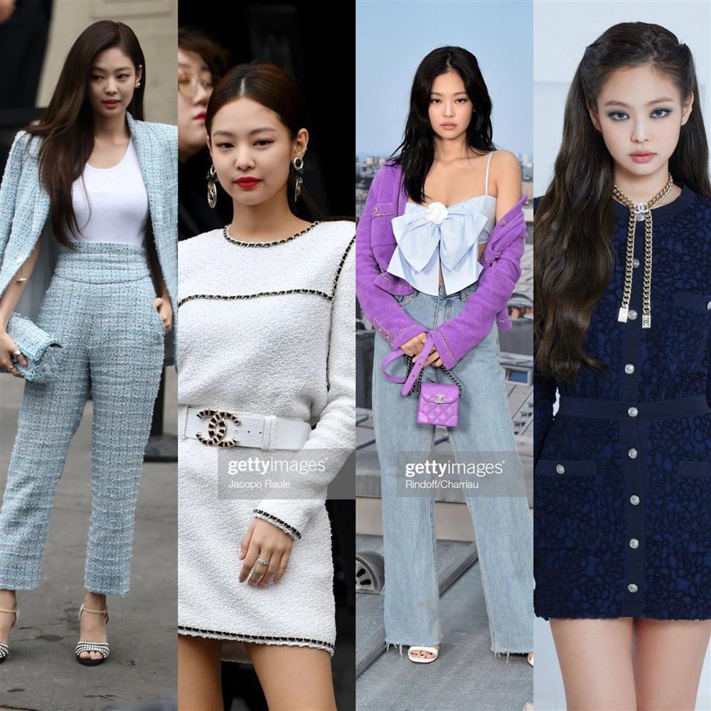 Jennie chiếm spotlight với bộ đồ vừa đỏ vừa thơm ở show Chanel-4