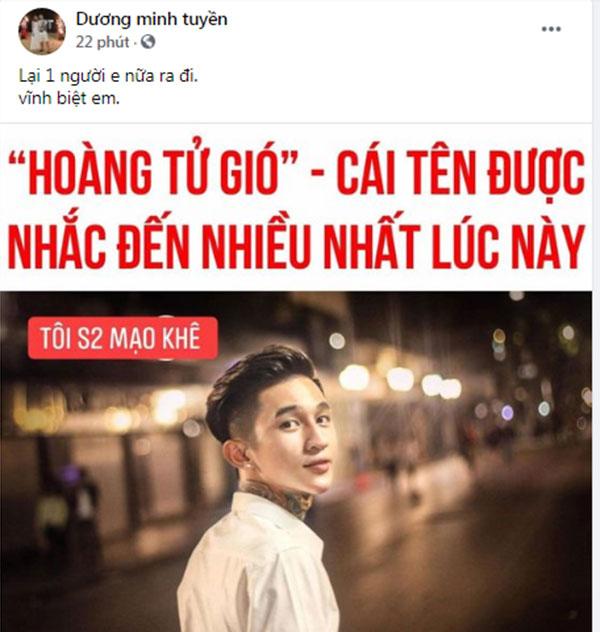 Giới giang hồ mạng xôn xao Hoàng Tử Gió tự sát-1