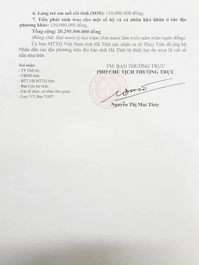 Hà Tĩnh xác nhận hơn 40 tỷ từ Thủy Tiên, so với sao kê có khớp?-3