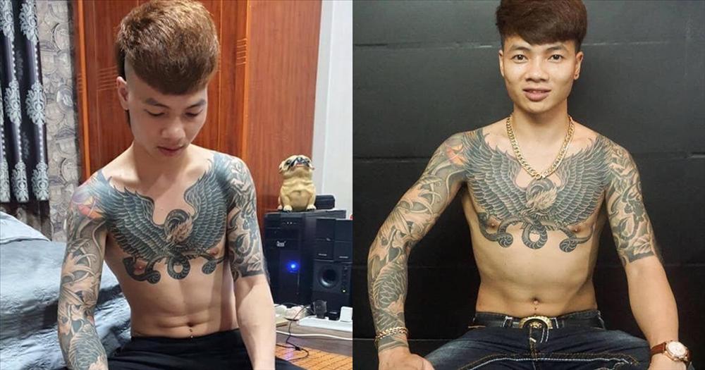 Hình xăm cực linh của bộ ba Hoàng Tử Gió - Khá Bảnh - Huấn Hoa Hồng-6