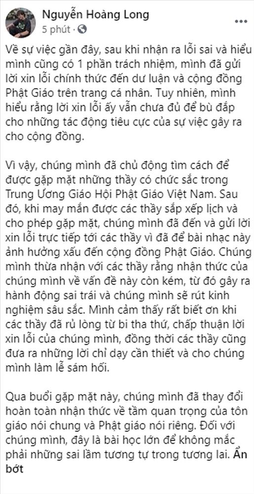 Nhóm rapper xúc phạm Phật giáo đến chùa sám hối, xin hối lỗi-9