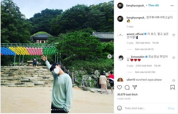 Kim Woo Bin comment ủng hộ đồng nghiệp nhưng ngó lơ bạn gái-1