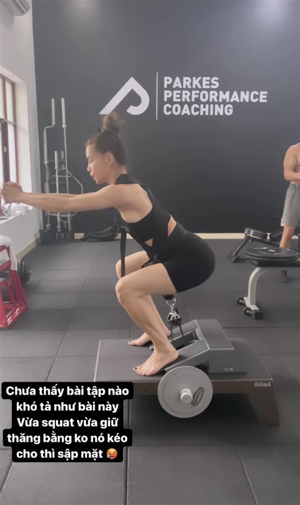 Chuẩn bị comeback, Hà Hồ khoe body căng đét trong phòng tập-5