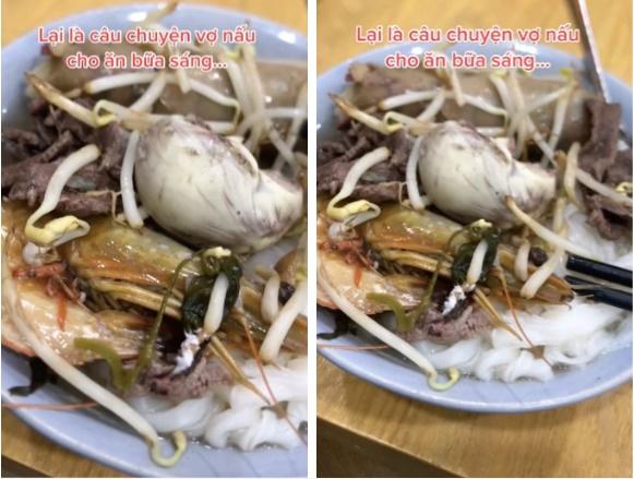 Vợ dậy sớm nấu ăn sáng, chồng đăng lên mạng kèm 1 câu chán chết-2