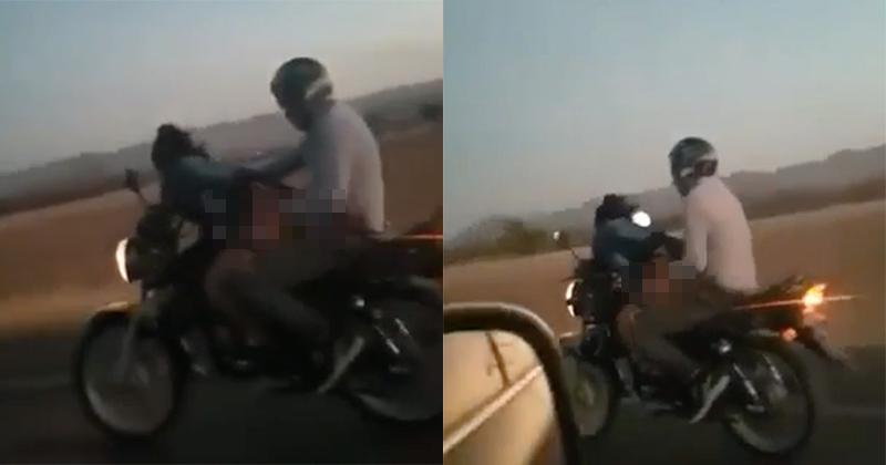 SỐC: Cặp đôi mây mưa khi lao xe vun vút trên đường cao tốc-1