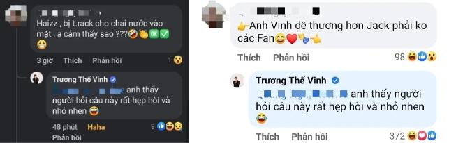 Bị hỏi chuyện Jack ném chai nước vào mặt, Trương Thế Vinh đáp gắt-2