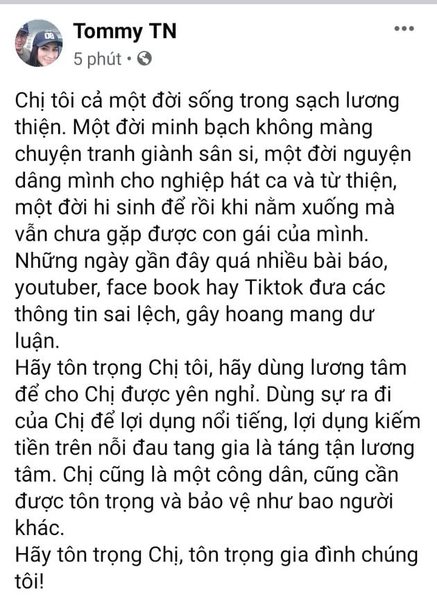 Em trai Phi Nhung bức xúc khi chị qua đời vẫn bị trục lợi-2