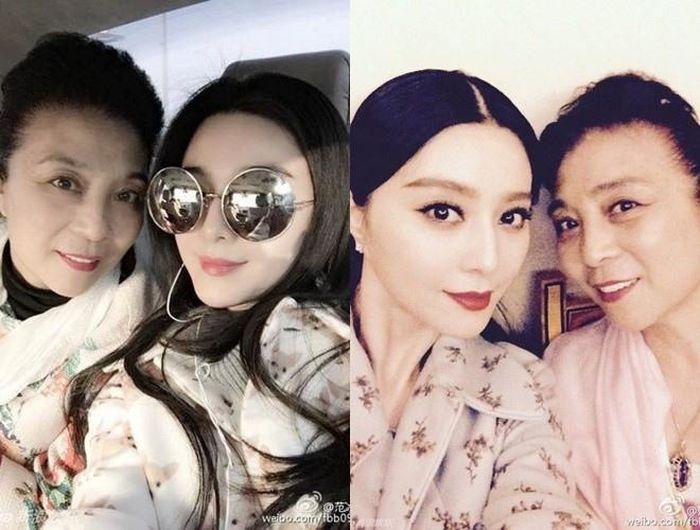 Mẹ đẻ Phạm Băng Băng U70 mà như chị em với con gái-2