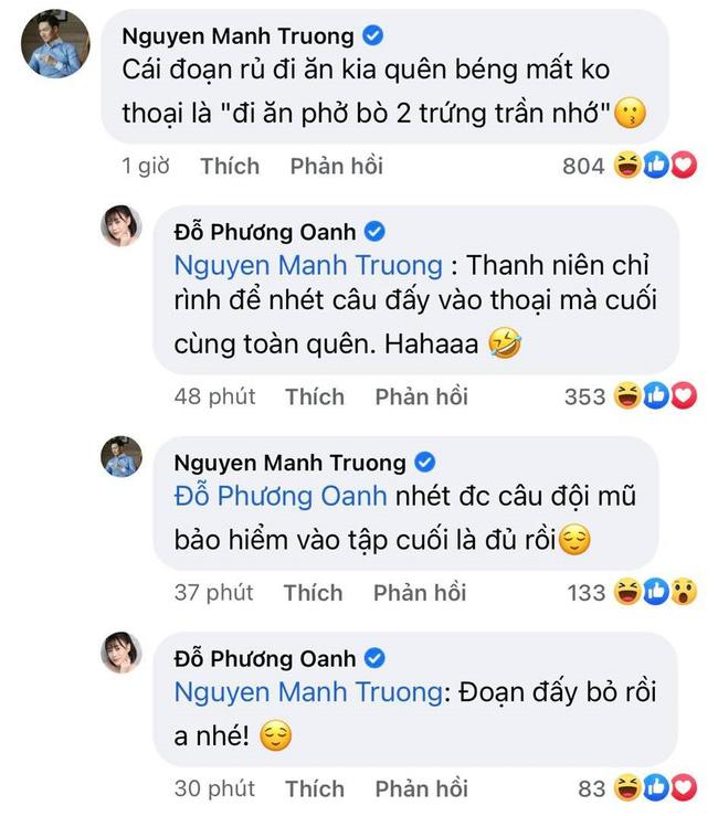 Lâu lắm rồi Mạnh Trường - Phương Oanh mới lại tương tác hài hước-2