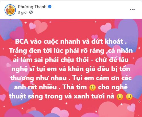 Phương Thanh cảm ơn Bộ Công an vào cuộc làm rõ ồn ào từ thiện-2