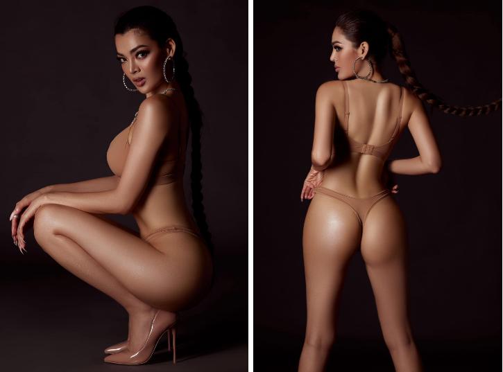 Hoa hậu Chuyển giới Trân Đài như nude 100% vì bikini tàng hình-5