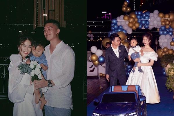 Những lần con trai Hòa Minzy khoe bà nội quyền lực-16