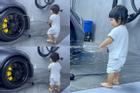 Ái nữ 1 tuổi rửa siêu xe cho Cường Đô La, 1 đại gia muốn 'chốt đơn'