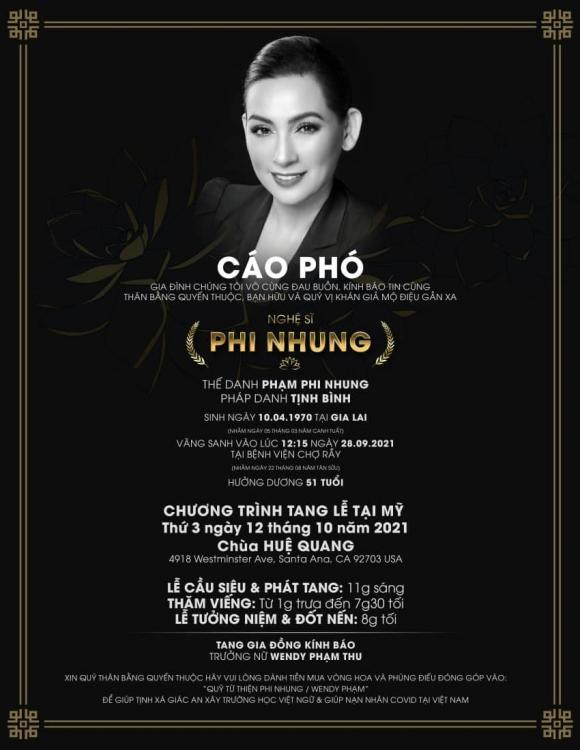 Phi Nhung mất, Wendy Phạm khẳng định lo cho các em nuôi-2