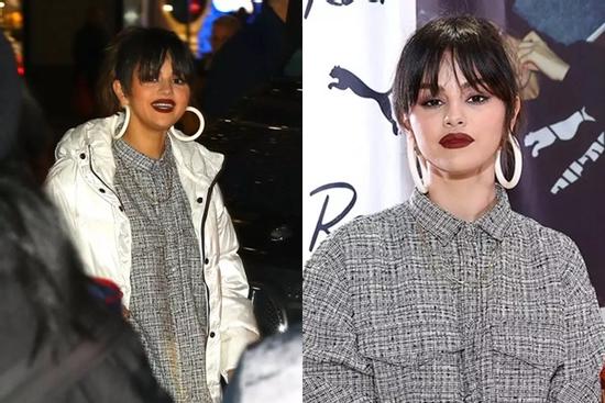 Selena Gomez trang điểm 'dọa ma' và tóc mái lởm chởm hoảng hốt