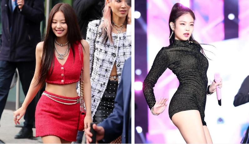 Jennie mlem, tạo dáng hiểm hóc như không mặc quần ở Paris-8