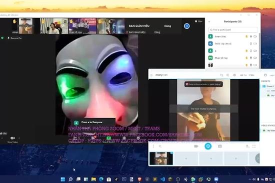 Xuất hiện nhóm người phá phòng zoom, cởi trần nhảy giữa lớp online