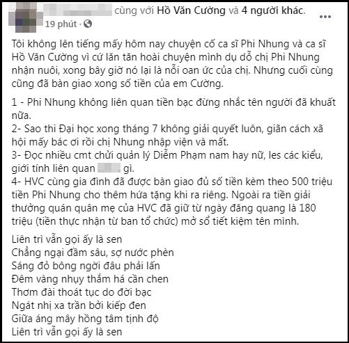 HOT: Hồ Văn Cường nhận toàn bộ cát-xê, sẽ dọn ra ở riêng-1