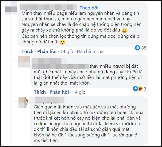 Ô tô 2 tỷ cháy rụi sau đánh ghen, vợ túm chồng chở em gái mưa-2