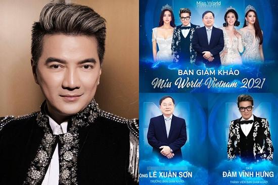Đàm Vĩnh Hưng bị phản đối chấm thi Miss World Vietnam 2021