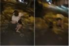 Hai thiếu nữ lao vào túm tóc đánh nhau khiến nhiều người kinh hãi