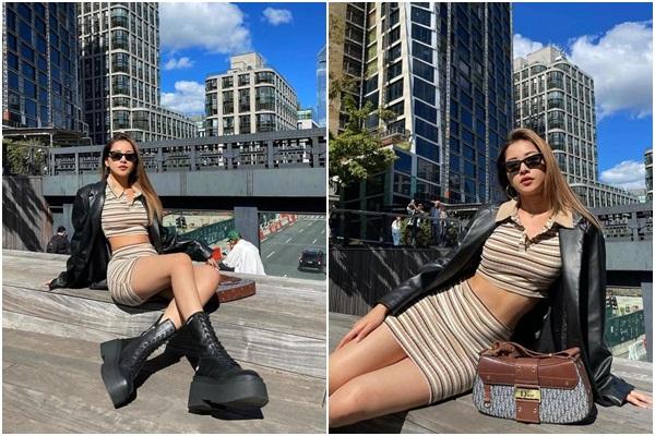 Chi Pu sexy ngút ngàn dù lên đồ kín bưng với boots cổ lửng-3