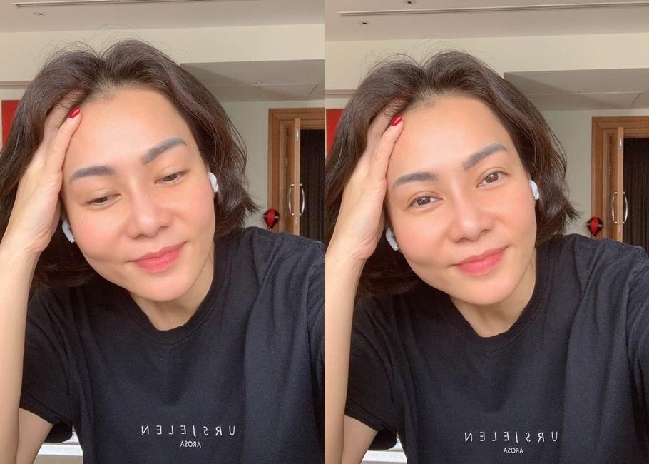 Thu Minh khoe ảnh selfie xinh tươi, trẻ trung ở tuổi 44.
