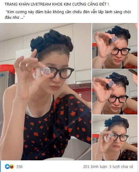 Trang Trần khoe kim cương, lập tức bị vỗ mặt hàng phake-2