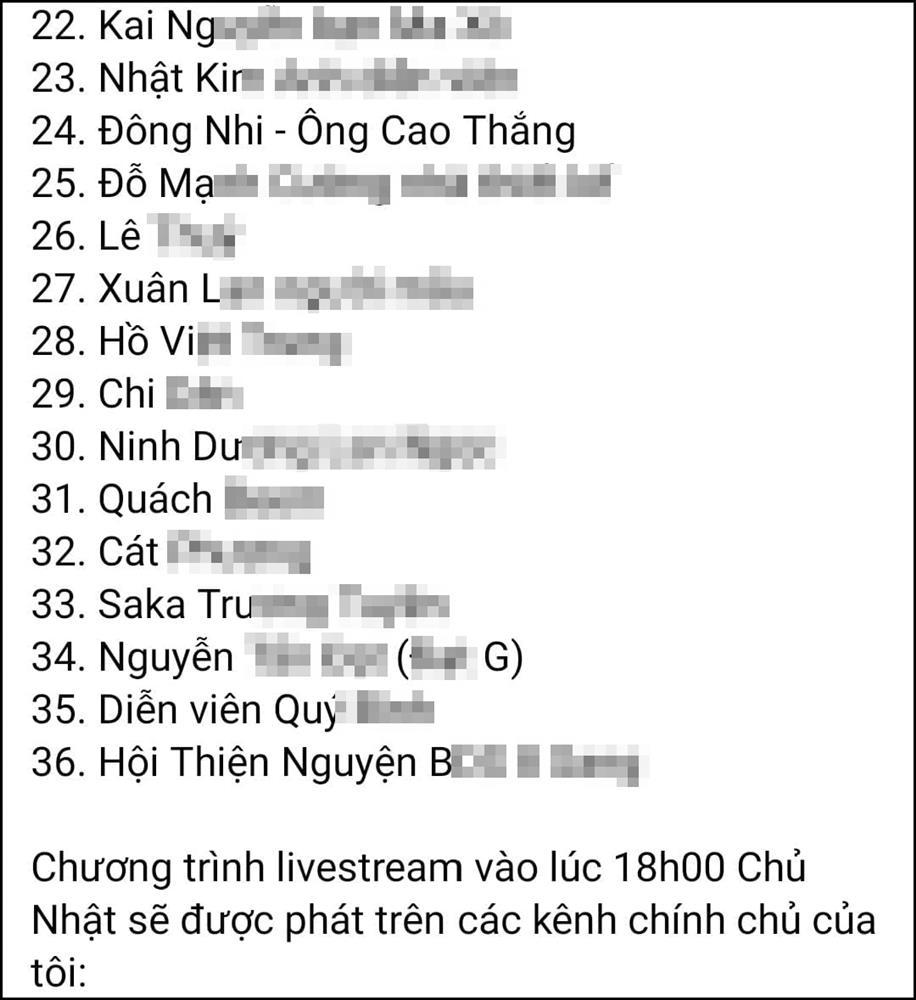 Nữ đại gia công khai 36 cái tên của giải ăn chặn, nhiều sao hạng A-2