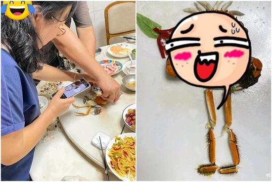 Hảo mẹ vui tính, xếp vỏ ghẹ thành 'siêu anh hùng' đẹp đừng hỏi