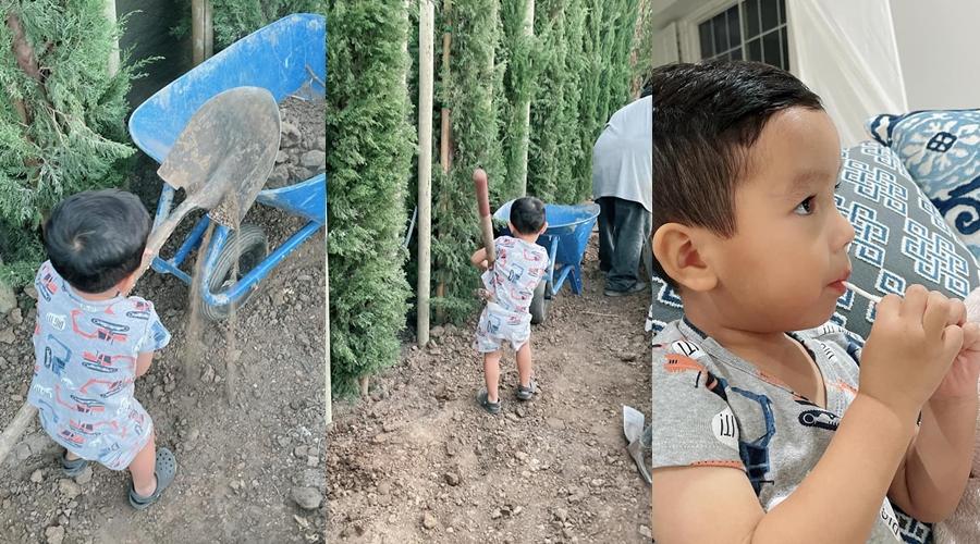 Hoa hậu Phạm Hương dí dỏm nói về quý tử đầu lòng: "Người nông dân siêng năng nên được mẹ thưởng cho cây kẹo".