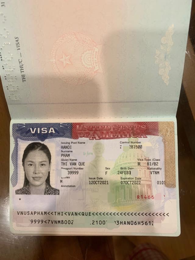 Quế Vân hào hứng thông báo: "Các bạn ở Mỹ chuẩn bị đón Vân Quế nhé?".