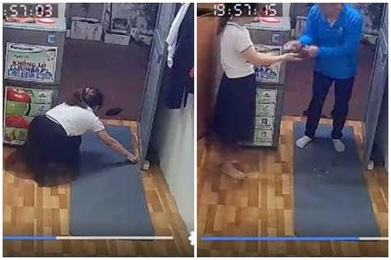 Cười ngã ngửa vợ 'trải thảm', 'tung hoa' đón chồng lĩnh lương