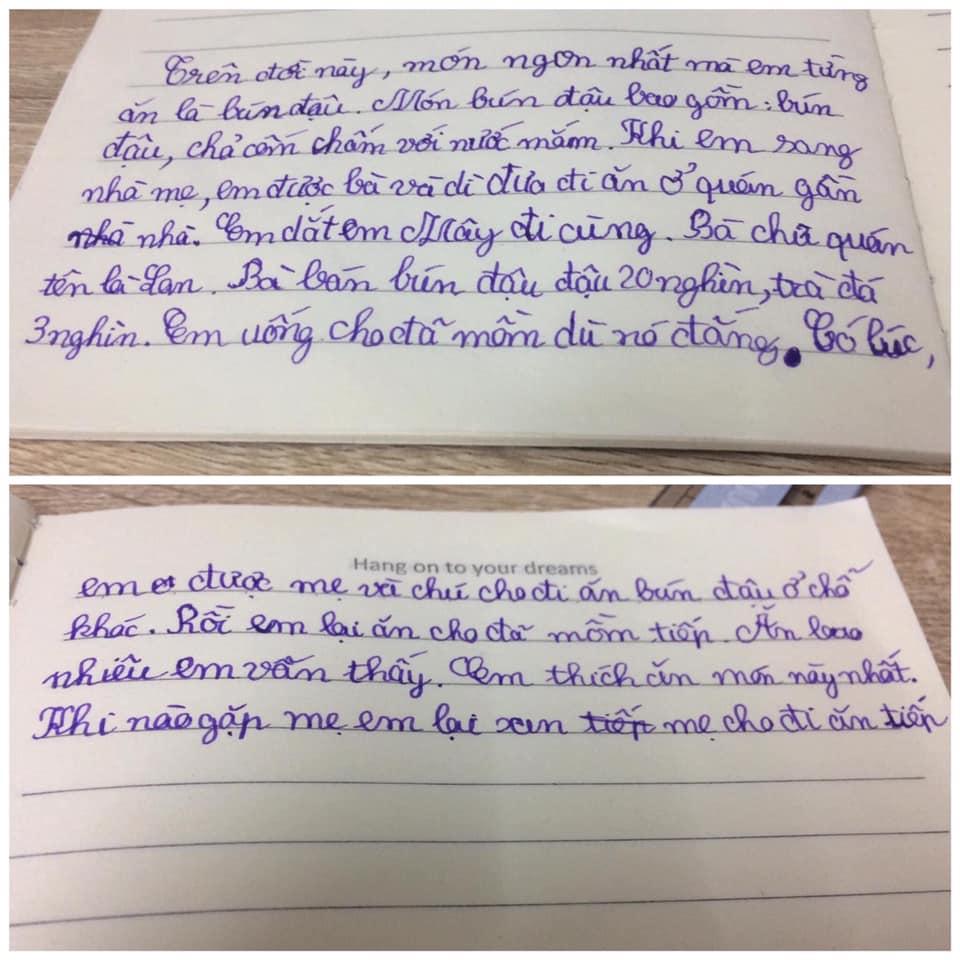 Bài văn miêu tả món ngon nhất từng ăn của cậu bé đọc cay mắt-1