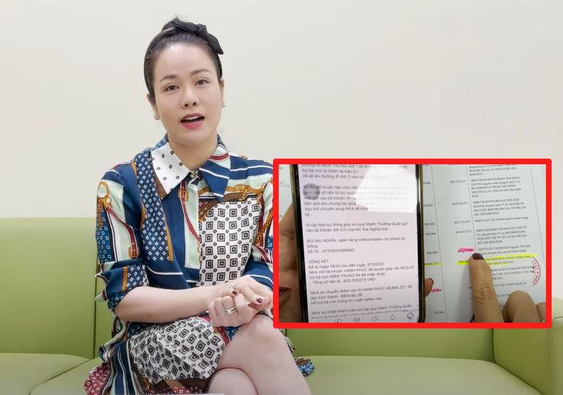 Clip: Nhật Kim Anh và MC Đại Nghĩa quẩy tung phát tiền miền Trung-1