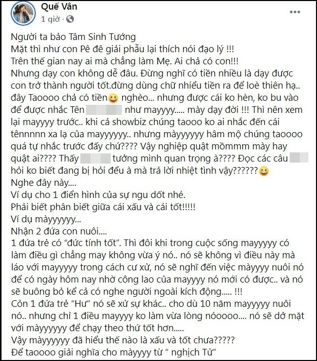 Quế Vân xóc xiểm Phương Lê: Mặt như bê đê giải phẫu-2