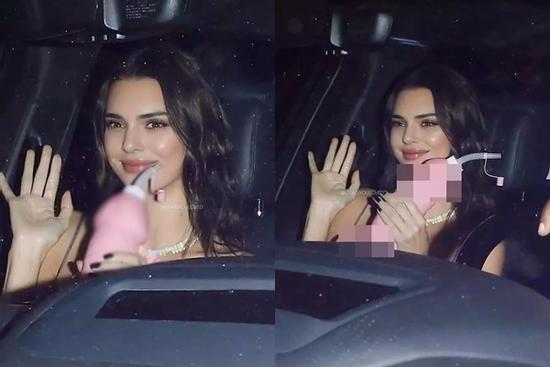 Kendall Jenner cầm bình nước hình bộ phận sinh dục nam phản cảm