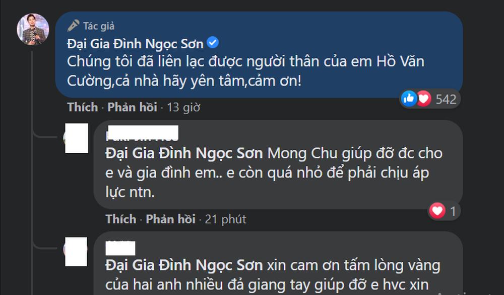 Ngọc Sơn đã liên hệ được với gia đình Hồ Văn Cường-3