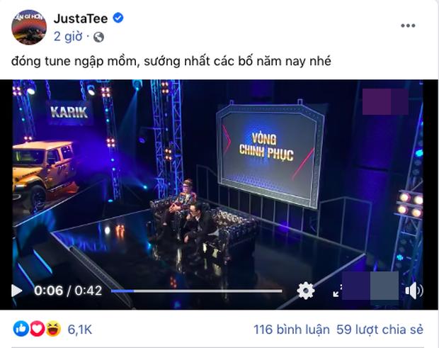 JustaTee đóng tune khiến MCK máu lửa đòi tái xuất Rap Việt-3