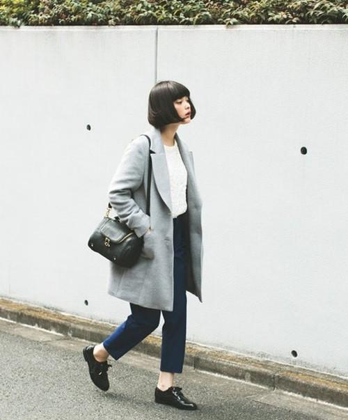 Phối đồ mùa đông với gam màu trung tính đẹp như gái Hàn-1
