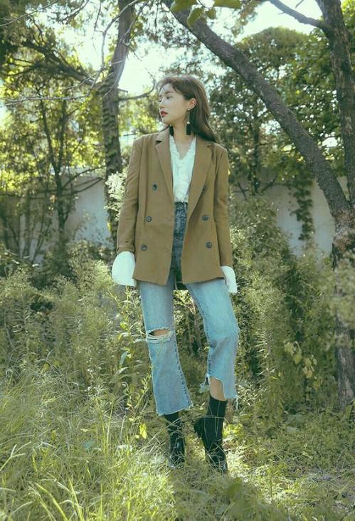 Phối đồ mùa đông với gam màu trung tính đẹp như gái Hàn-7