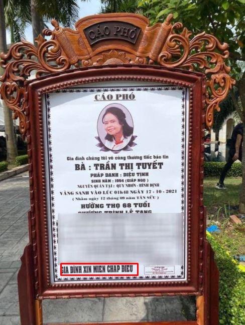 6 chữ cuối ở cáo phó tiết lộ khí chất vợ cũ ông Dũng Lò Vôi-1