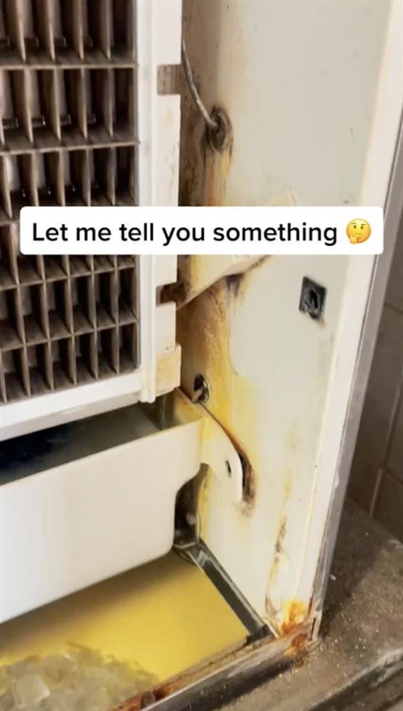 Rợn người bên trong máy làm đá lạnh, xem xong cạch luôn-1