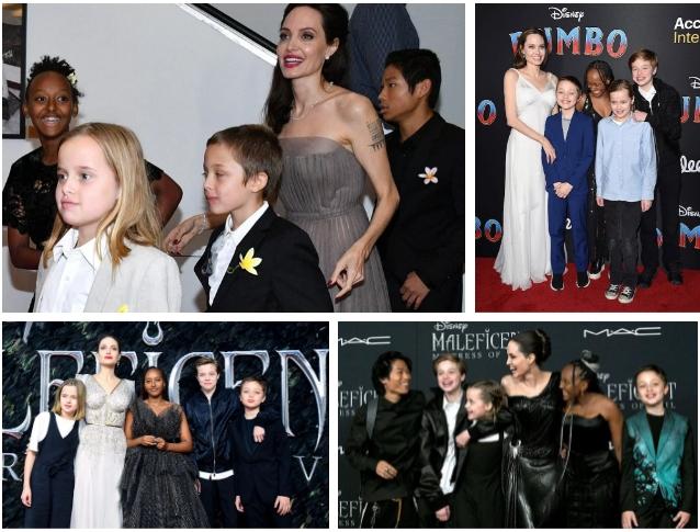 Angelina Jolie khoe vòng 1 cháy khét lẹt, con gái diện lại váy mẹ-5