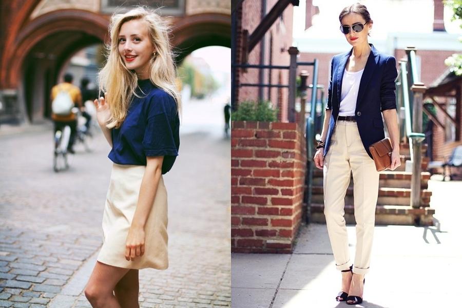 Những cặp màu sắc không bao giờ lỗi mốt, chị em cứ mặc là đẹp-1