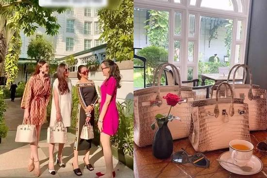 Hội bạn thân Lệ Quyên khoe túi Hermès 'nhiều như lợn con'