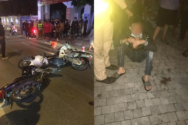 Hà Nội: 5 xe va chạm liên hoàn, nạn nhân văng từ mặt đường xuống đê-12