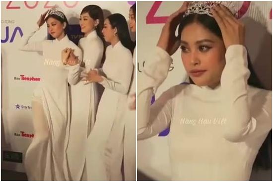 'Vựa muối' Tiểu Vy: Giả vờ té xỉu trên thảm đỏ siêu hài